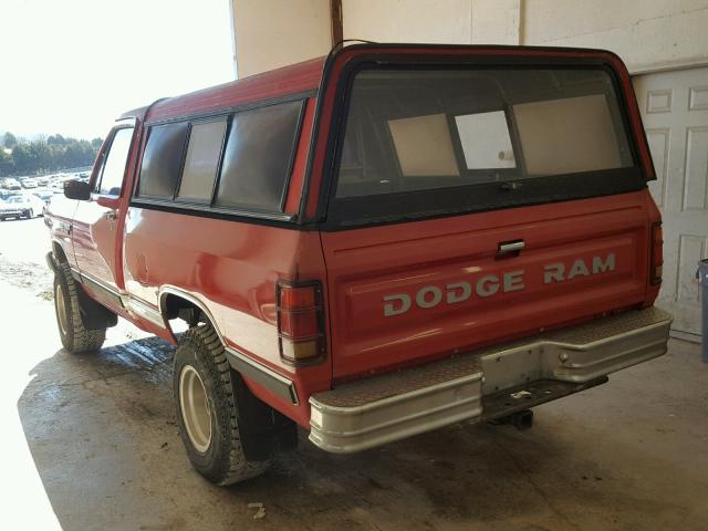 1B7HW04Y9JS787909 - 1988 DODGE W-SERIES W RED photo 3