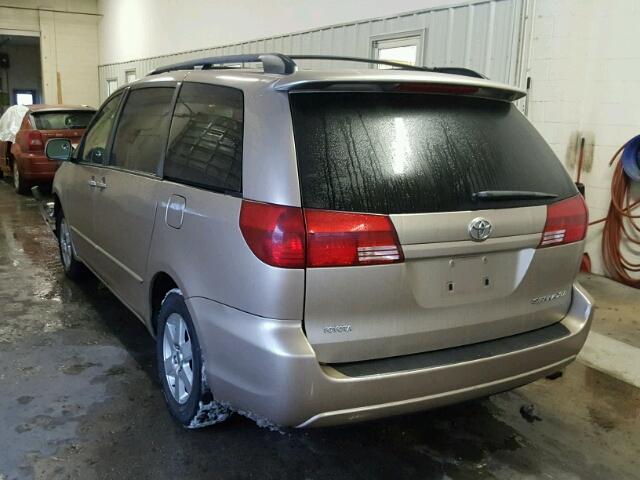 5TDZA22C34S152459 - 2004 TOYOTA SIENNA XLE TAN photo 3