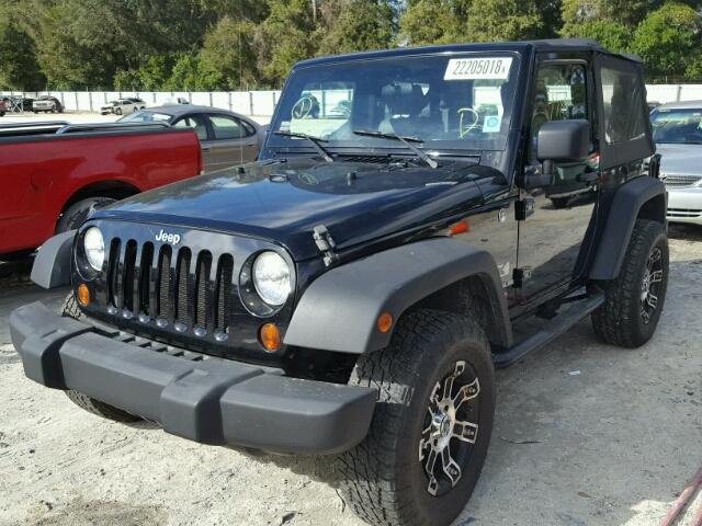 1J4FA24168L650896 - 2008 JEEP WRANGLER X BLACK photo 2