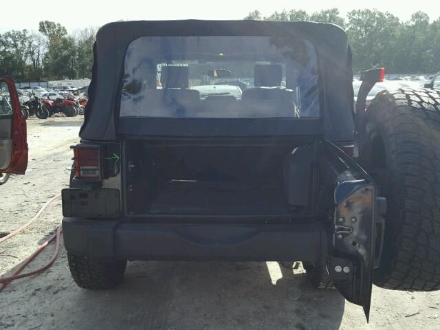 1J4FA24168L650896 - 2008 JEEP WRANGLER X BLACK photo 9