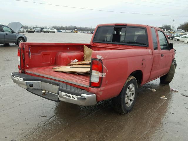 1N6DD26SXXC341485 - 1999 NISSAN FRONTIER K RED photo 4