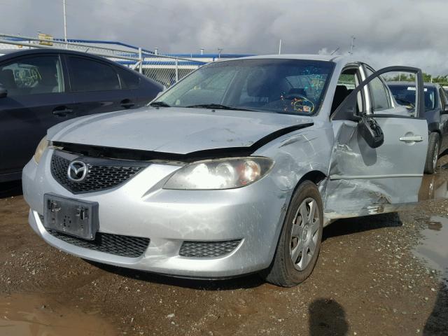 JM1BK12G161447992 - 2006 MAZDA 3 I SILVER photo 2