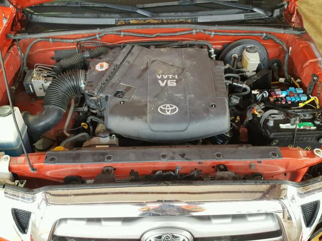 5TEMU52N06Z183582 - 2006 TOYOTA TACOMA DOU RED photo 7