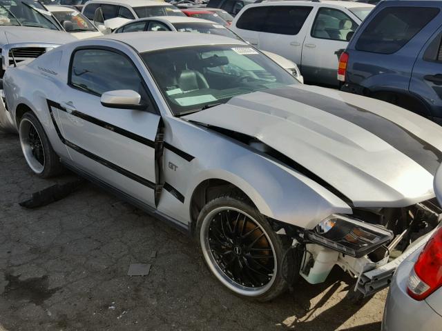 1ZVBP8CH9A5100426 - 2010 FORD MUSTANG GT SILVER photo 1