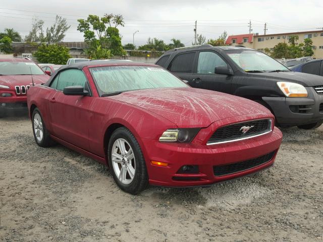 1ZVBP8EM5E5318976 - 2014 FORD MUSTANG RED photo 1