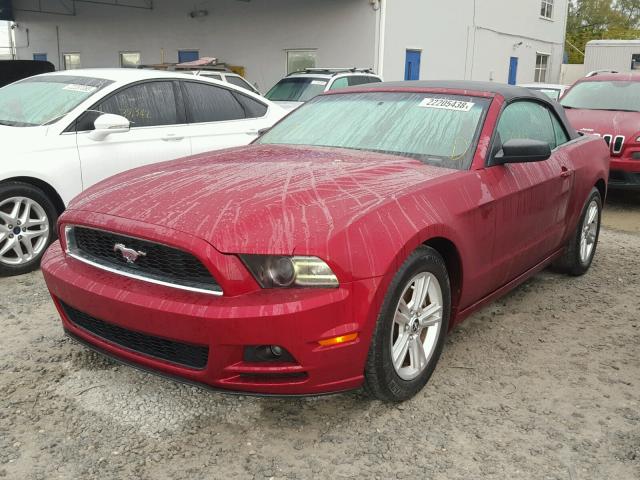 1ZVBP8EM5E5318976 - 2014 FORD MUSTANG RED photo 2