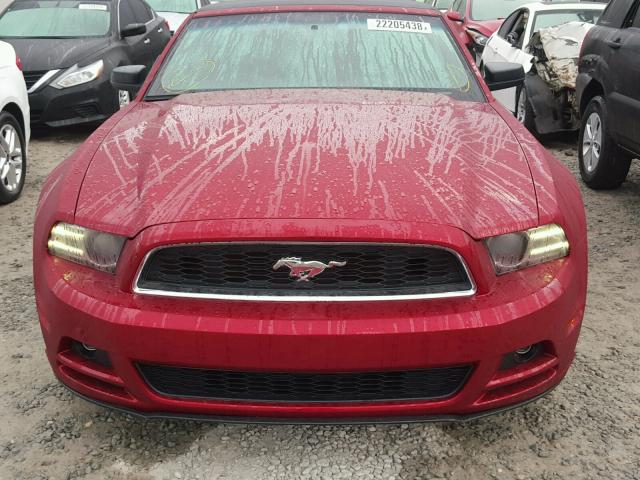 1ZVBP8EM5E5318976 - 2014 FORD MUSTANG RED photo 9