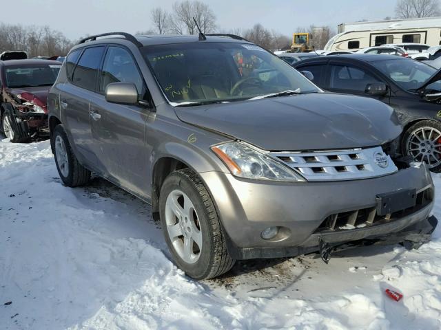 JN8AZ08WX3W213983 - 2003 NISSAN MURANO SL GOLD photo 1