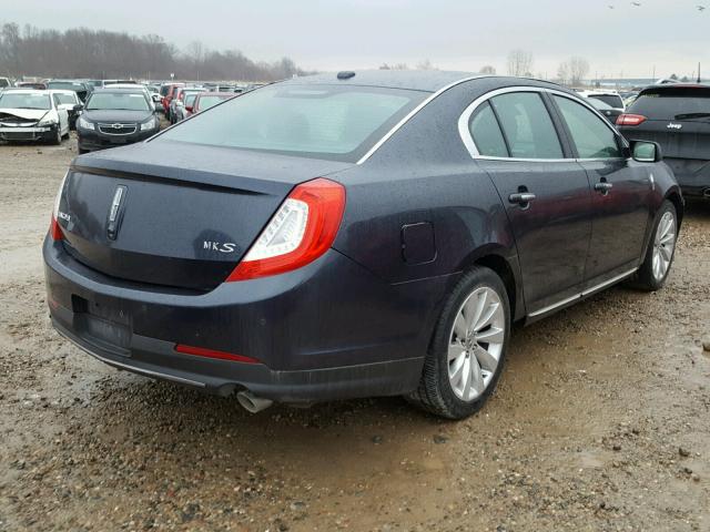 1LNHL9DK5EG605636 - 2014 LINCOLN MKS BLUE photo 4