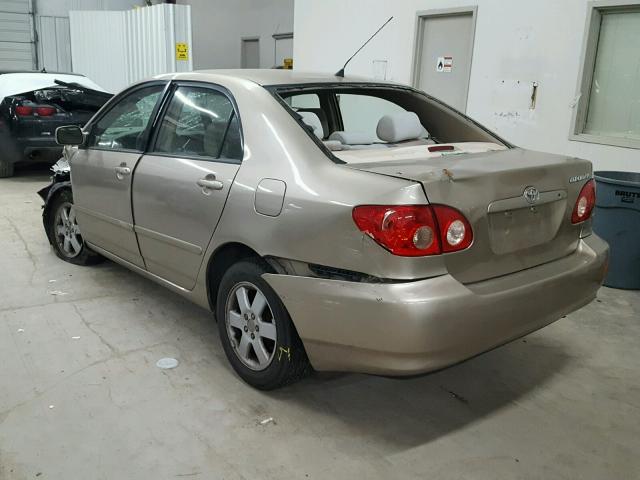 1NXBR32E28Z956380 - 2008 TOYOTA COROLLA CE GOLD photo 3