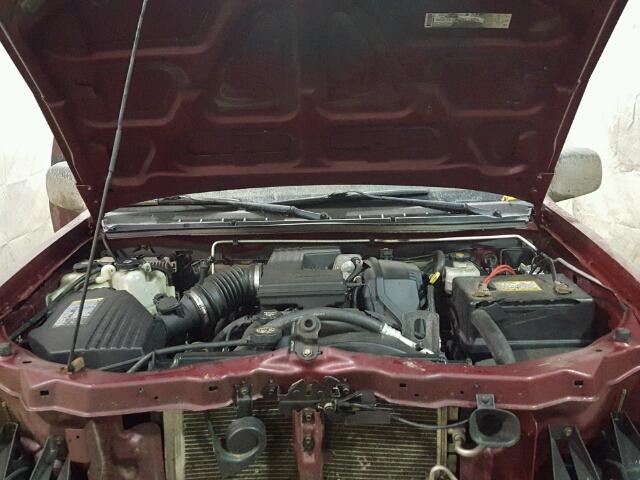 1GCDT136658122899 - 2005 CHEVROLET COLORADO MAROON photo 7