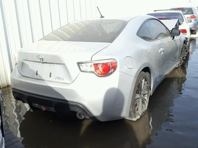 JF1ZNAA10D2705399 - 2013 TOYOTA SCION FR-S SILVER photo 4