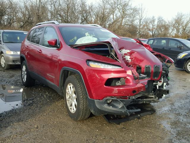 1C4PJMCB8EW257606 - 2014 JEEP CHEROKEE L RED photo 1