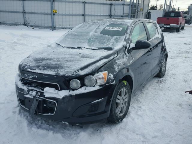 1G1JC6SBXE4127943 - 2014 CHEVROLET SONIC LT BLACK photo 2