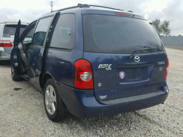 JM3LW28J620318557 - 2002 MAZDA MPV WAGON BLUE photo 3