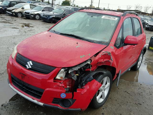 JS2YB413775103707 - 2007 SUZUKI SX4 RED photo 2