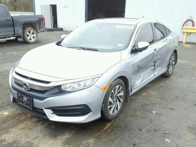 19XFC2F75HE026727 - 2017 HONDA CIVIC EX SILVER photo 2