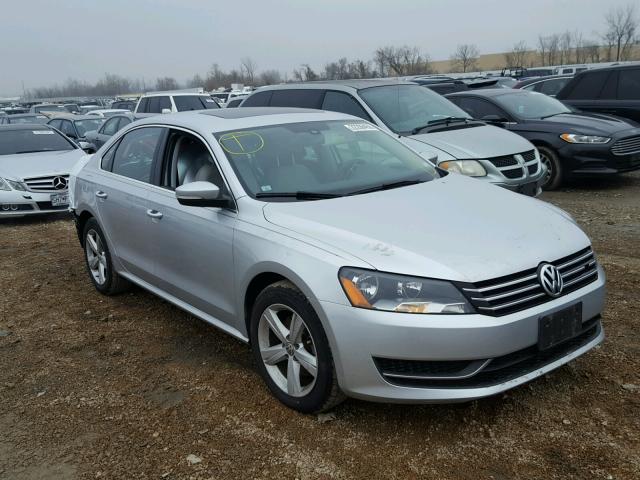 1VWBP7A36DC048156 - 2013 VOLKSWAGEN PASSAT SE SILVER photo 1