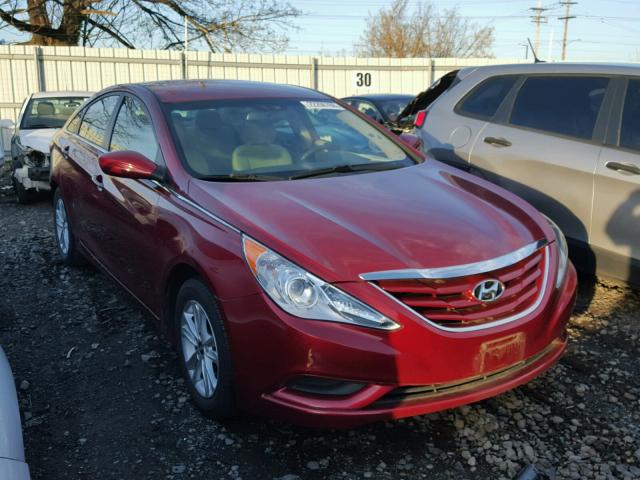 5NPEB4AC1DH699020 - 2013 HYUNDAI SONATA GLS RED photo 1