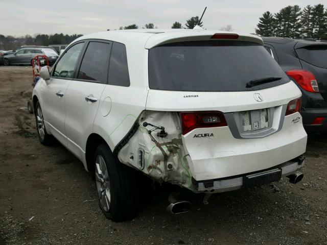 5J8TB2H54AA004729 - 2010 ACURA RDX TECHNO WHITE photo 3