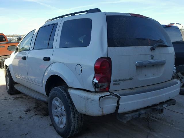 1D4HD48N64F138131 - 2004 DODGE DURANGO SL WHITE photo 3