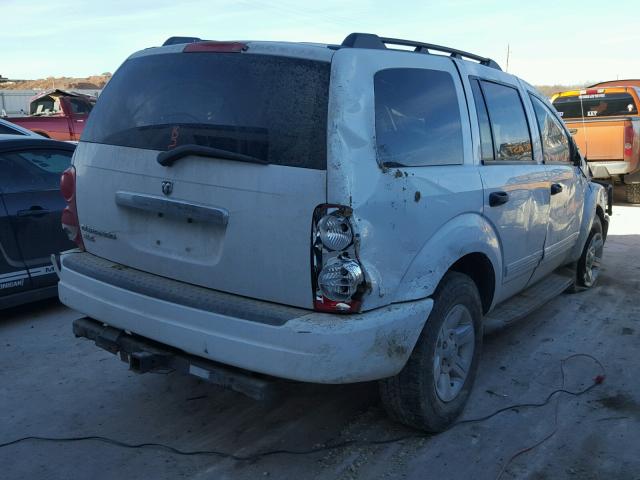 1D4HD48N64F138131 - 2004 DODGE DURANGO SL WHITE photo 4