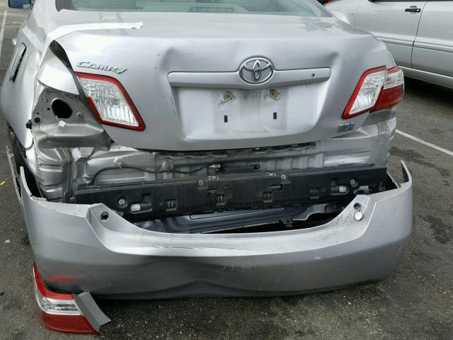 4T1BB46K49U068595 - 2009 TOYOTA CAMRY HYBR SILVER photo 9