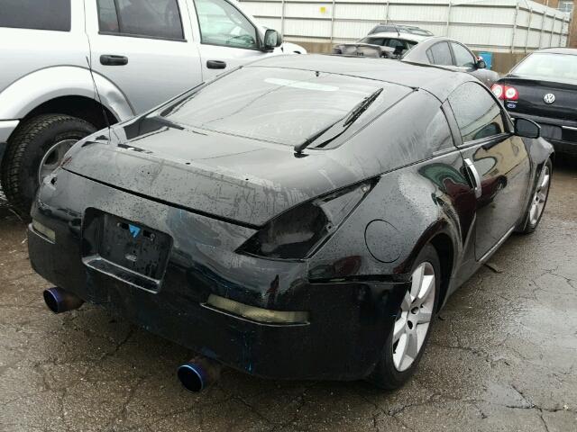 JN1AZ34D33T110510 - 2003 NISSAN 350Z COUPE BLACK photo 4