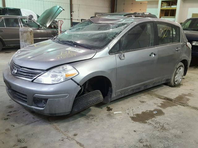 3N1BC1CP9BL415034 - 2011 NISSAN VERSA S GRAY photo 2