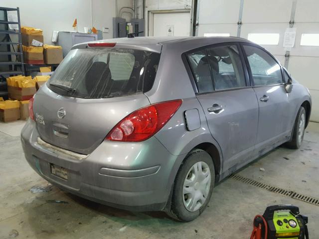 3N1BC1CP9BL415034 - 2011 NISSAN VERSA S GRAY photo 4