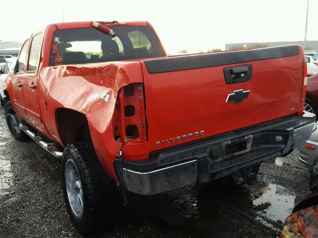 1GCHK53K79F100209 - 2009 CHEVROLET SILVERADO RED photo 3