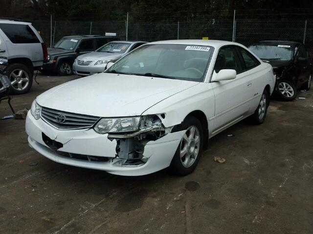 2T1CF22P33C602399 - 2003 TOYOTA CAMRY SOLA WHITE photo 2