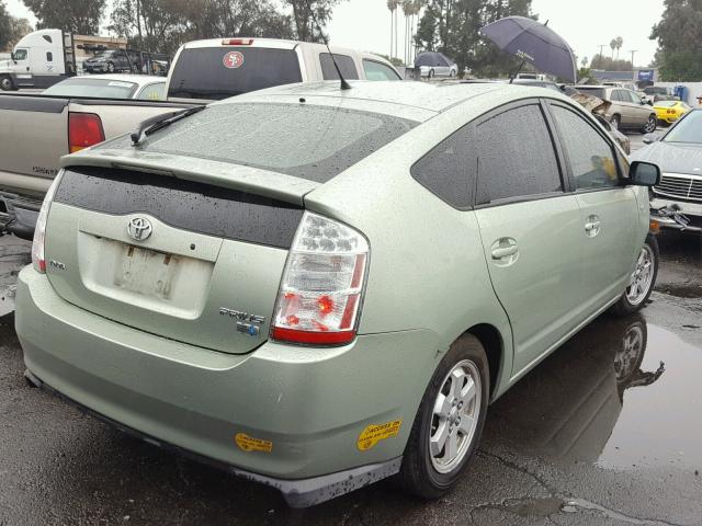 JTDKB20U377568553 - 2007 TOYOTA PRIUS GREEN photo 4