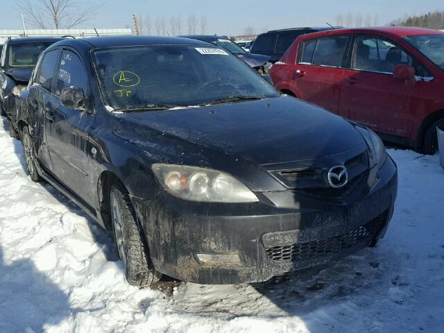 JM1BK343281106867 - 2008 MAZDA 3 HATCHBAC BLACK photo 1