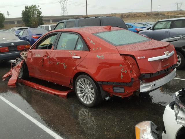1G6AR5SS7H0123721 - 2017 CADILLAC CTS LUXURY RED photo 3