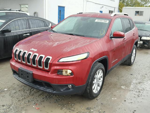 1C4PJMCB8GW181761 - 2016 JEEP CHEROKEE L RED photo 2