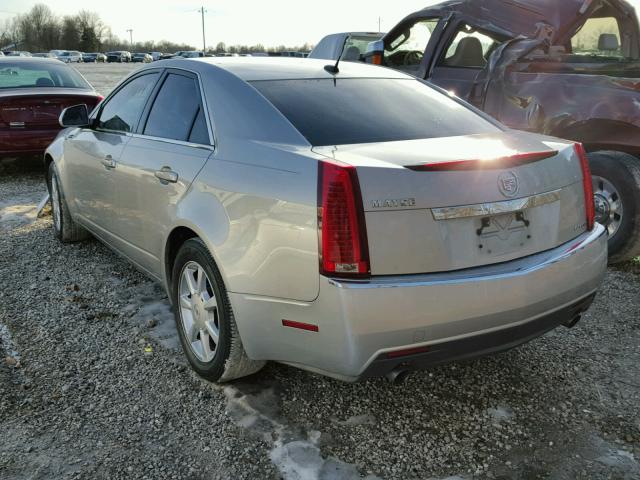 1G6DF577180142923 - 2008 CADILLAC CTS SILVER photo 3