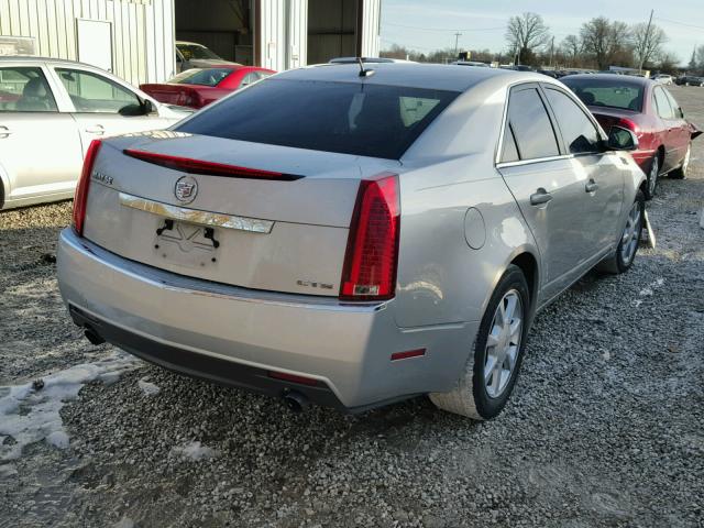 1G6DF577180142923 - 2008 CADILLAC CTS SILVER photo 4