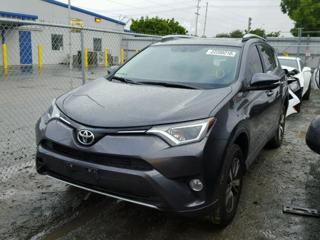 2T3WFREV8GW269953 - 2016 TOYOTA RAV4 XLE CHARCOAL photo 2