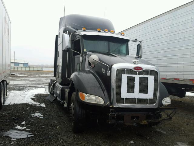 1XPHD49X8AD111970 - 2010 PETERBILT 386 BLACK photo 1