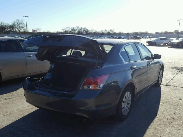 1HGCP26369A143467 - 2009 HONDA ACCORD LX GRAY photo 4