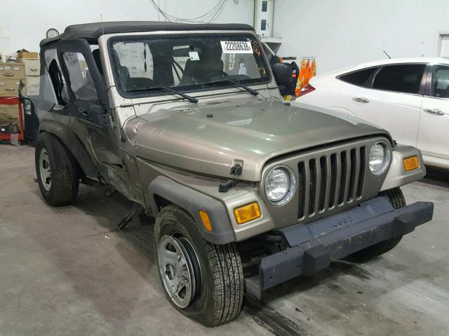 1J4FA39S56P774963 - 2006 JEEP WRANGLER X GOLD photo 1