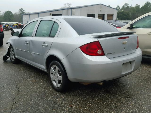 1G1AK55F667789790 - 2006 CHEVROLET COBALT LS SILVER photo 3