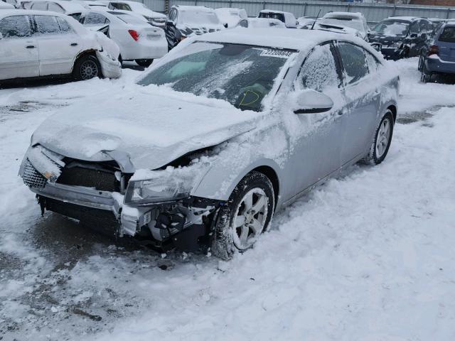 1G1PC5SB3E7188845 - 2014 CHEVROLET CRUZE LT SILVER photo 2