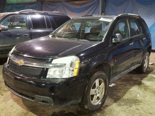 2CNDL23F486066022 - 2008 CHEVROLET EQUINOX LS BLACK photo 2