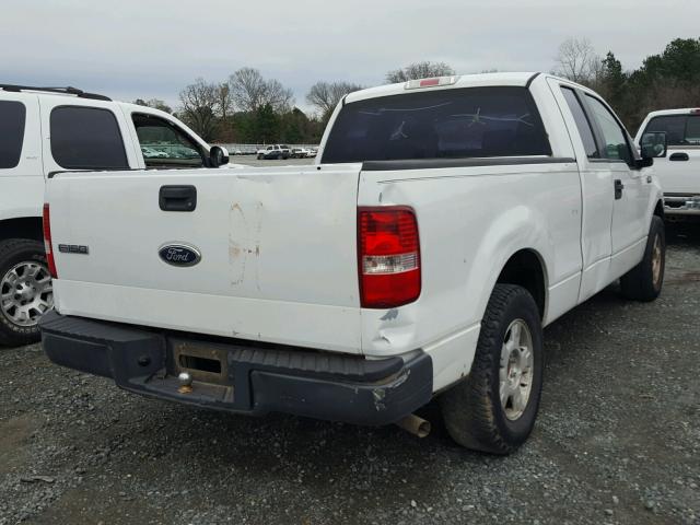 1FTRX12W95KD61359 - 2005 FORD F150 WHITE photo 4