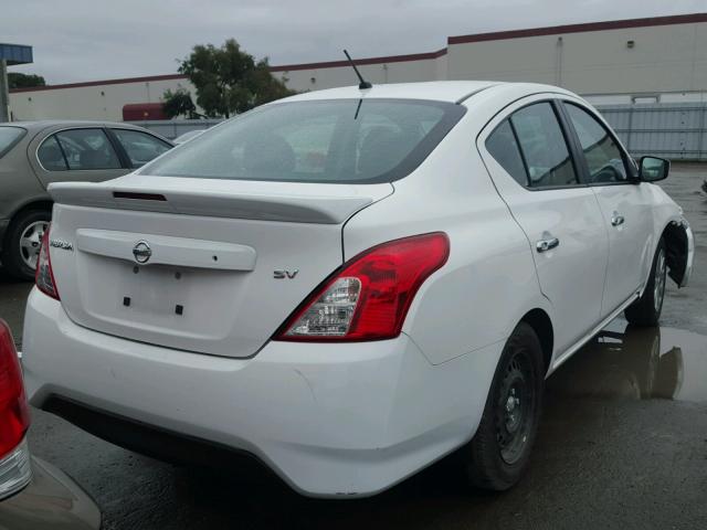 3N1CN7AP0HL814430 - 2017 NISSAN VERSA S WHITE photo 4