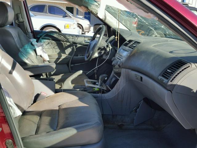 1HGCM66556A025732 - 2006 HONDA ACCORD EX RED photo 5