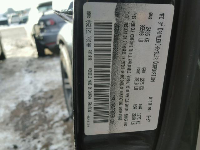 2C3KK63H87H868006 - 2007 CHRYSLER 300C BLACK photo 10