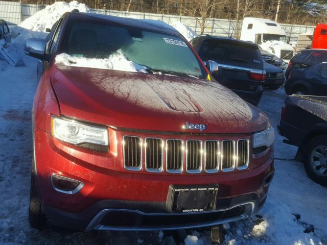 1C4RJFBG0FC602826 - 2015 JEEP GRAND CHER RED photo 9